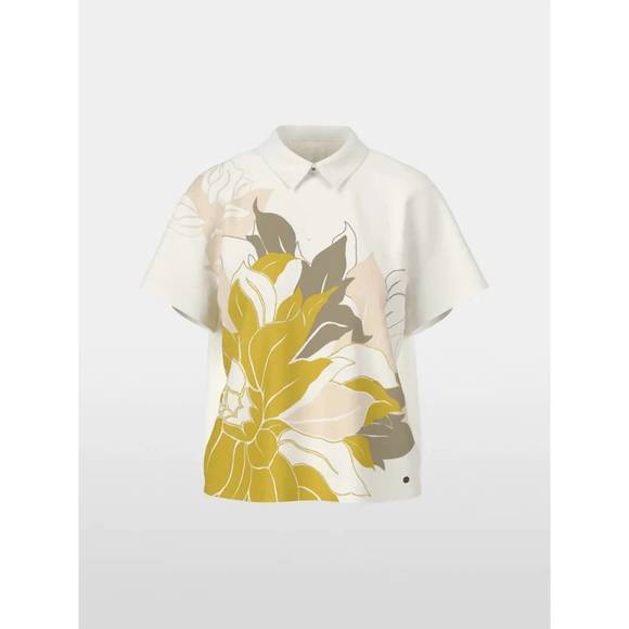 NEW MARC CAIN short sleeve floral print blouse in deep pearl - Picture 4 of 4